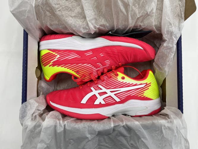 Size 6 - Women's Asics Solution Speed FF - Laser Pink/White