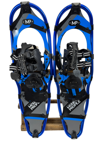 30" Mountain Profile Snowshoes W/ Adjustable Trekking Poles and Carrying Bag
