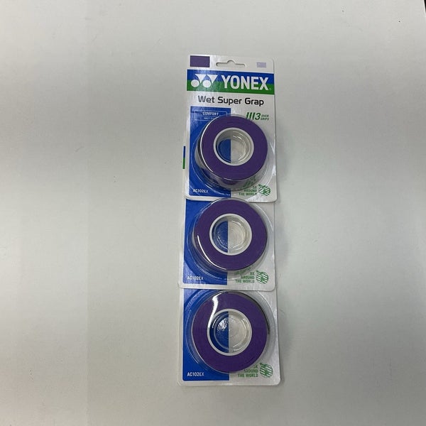 Yonex Super Grap 3 Pack Of 3 Grip Roll (Purple)