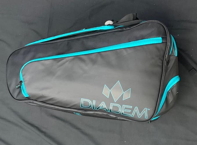 Diadem - Tour V3 - Pickleball Paddle Bag - Black/Blue - New