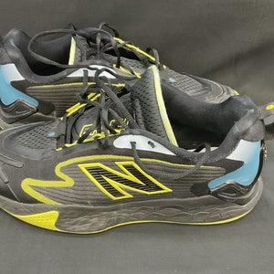 New Balance CT-Rally Black And Yellow Mens Size 11.5 Wide Court Shoe