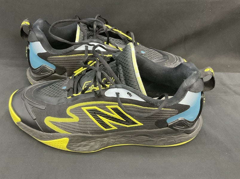 New Balance CT-Rally Black And Yellow Mens Size 11.5 Wide Court Shoe