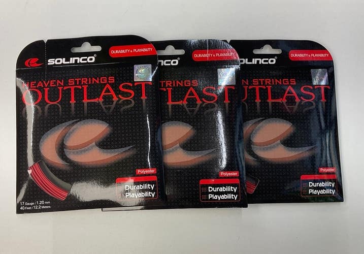 Solinco Outlast 17 Gauge 3 Pack