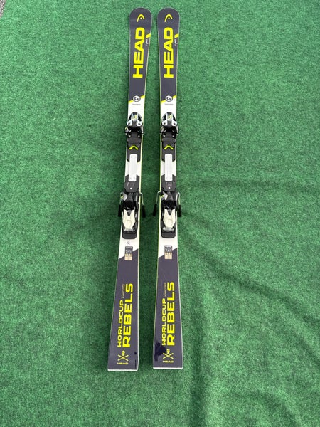 HEAD World Cup Rebels i.Race SL175 cm Racing Skis With Tyrolia Race 16 Bindings (Used)