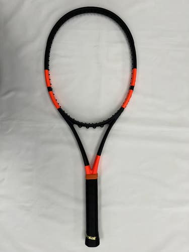 Custom Paint - Babolat Pure Strike 100 v2 (4 1/4) Black & Orange