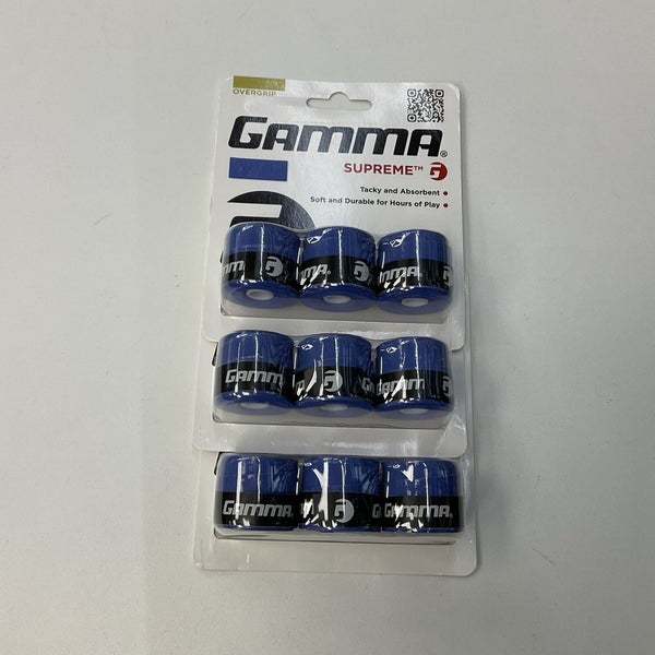 Gamma Surpreme Tacky Overgrips 3 Pack Of 3 (Blue)