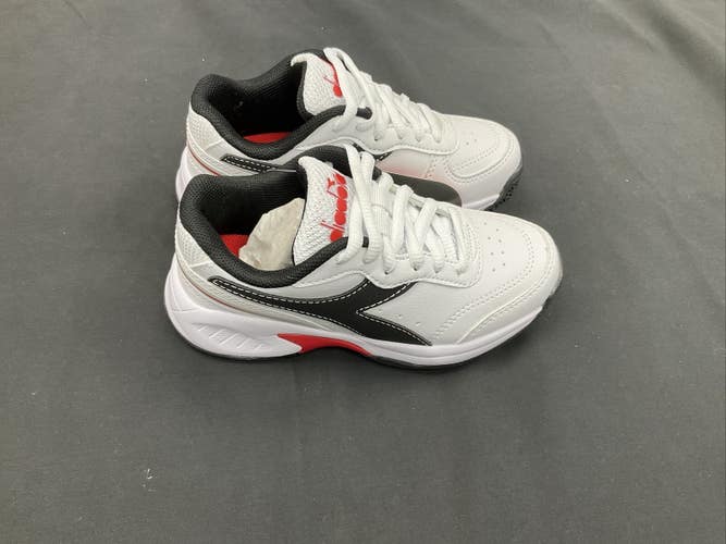 Size 12.5 - Diadora S. Challenge 4 SL JR - White/Black