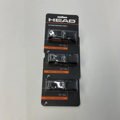 HEAD Hydrosorb Pro Replacement Grip 3 Pack (Black)