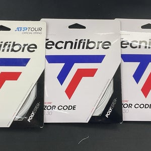 Tecnifibre Razor Code 16 Gauge (White) 3 Pack
