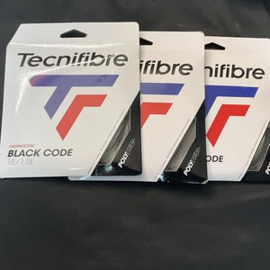 Tecnifibre Black Code 18/1.18 Tennis String 3 Pack