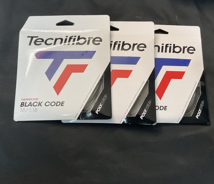 Tecnifibre Black Code 18/1.18 Tennis String 3 Pack