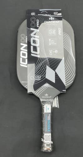 diadem Icon Infinity Pro pickleball Paddle Black And White