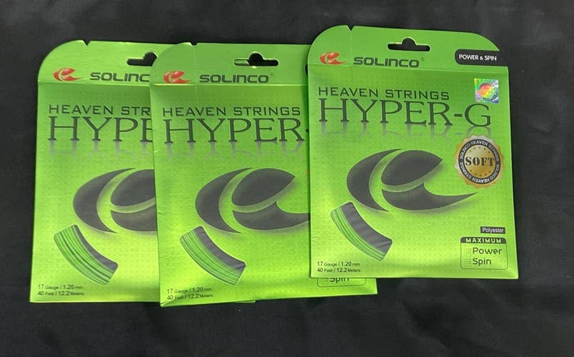 Solinco Hyper G 17 Soft Tennis String 3 Pack