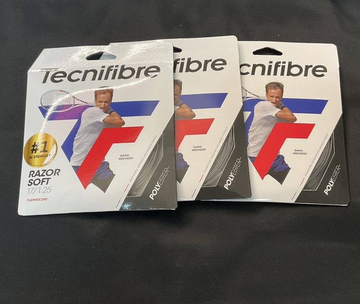 Tecnifibre Razor Soft 17/1.25 Tennis String 3 Pack