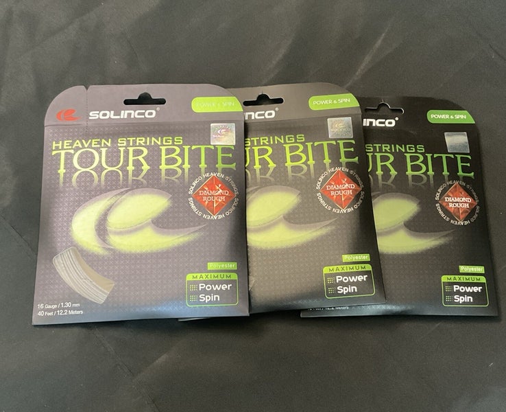 Solinco Heaven Strings Tour Bite Diamond Rough 16 Ga 3 Pack