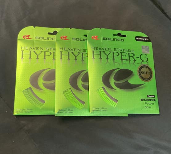 Solinco Heaven Strings Hyper-G Soft 17 Ga 3 Pack