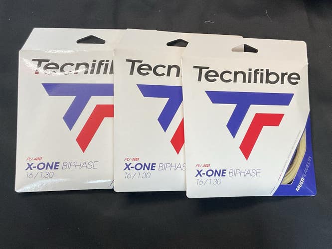 Tecnifibre X-One Biphase 16/1.30 Tennis String 3 Pack