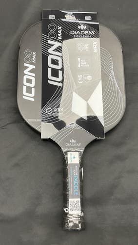 Diadem Icon Infinity Max Pickleball Paddle (White)