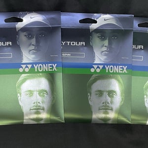 Yonex Poly Tour Rev Spin 16L Ga Tennis String 3 Pack