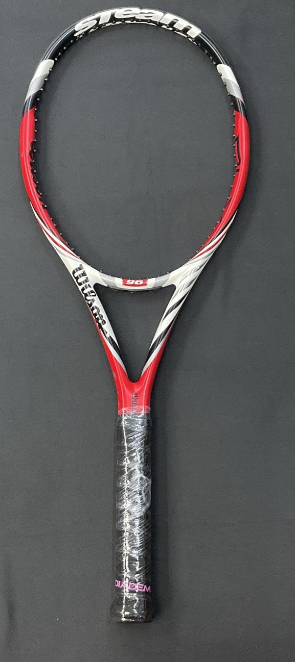 Raquette De Tennis Wilson Steam BLX 96 - Bon état, Taille Tête 96 In², Poignée 4 1/2, Cordes Neuves