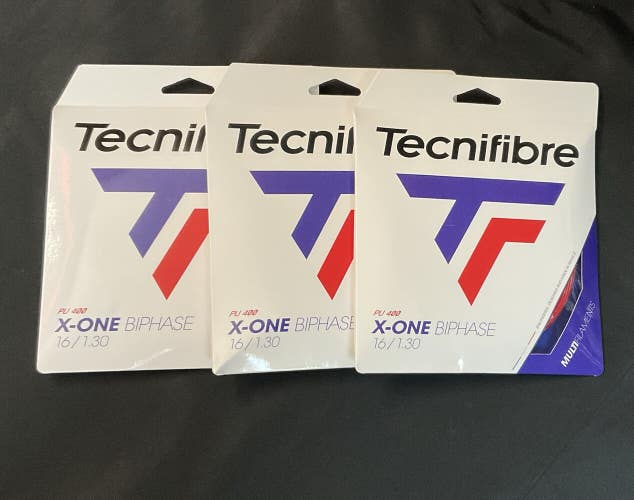 Tecnifibre X-One Biphase 16 Ga 3 Pack Red