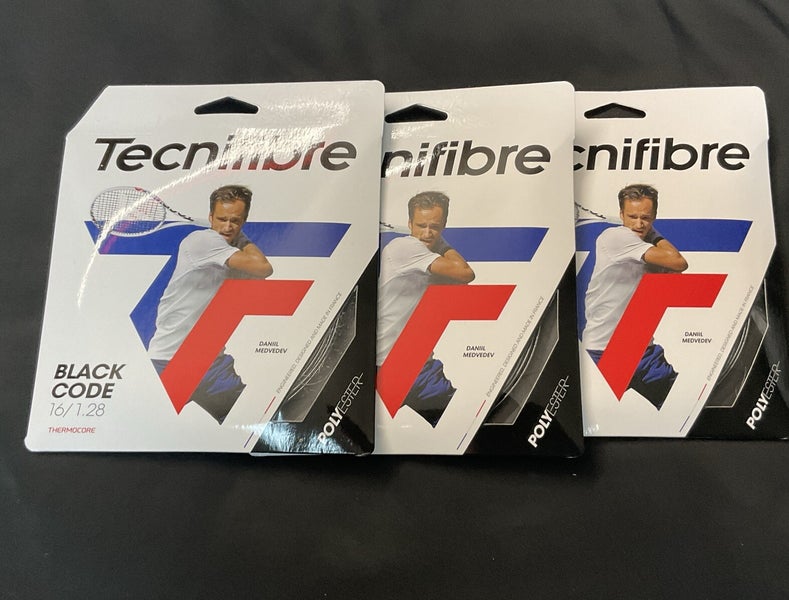 Tecnifibre Black Code 16/1.28 Tennis String 3 Pack