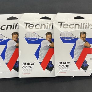 Tecnifibre Black Code 16 Gauge (Black) 3 Pack