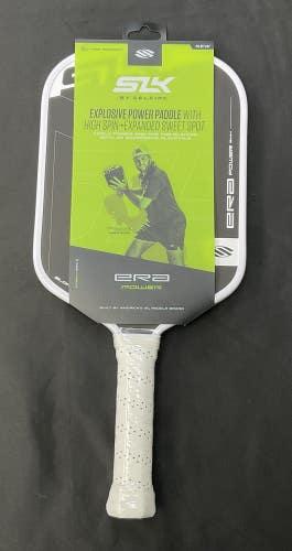 SLK ERA Power 16mm Elongated Pickleball Paddle (White)