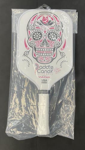 Paddle Candy By Vulcan Sugar Skull (White) Pickleball Paddle