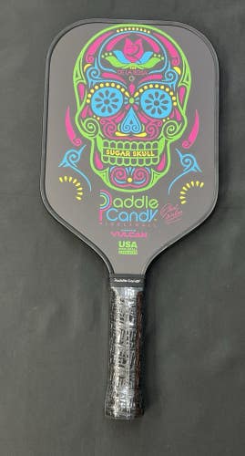 Paddle Candy By Vulcan Sugar Skull (Black) Pickleball Paddle