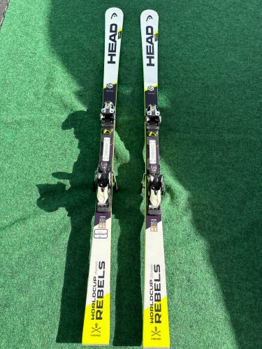 HEAD World Cup Rebels i.Speed 185 cm Racing Skis With Tyrolia Race 16 Bindings (Used)