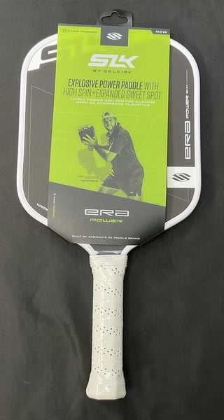 SLK ERA Power 16mm Widebody Pickleball Paddle (White)