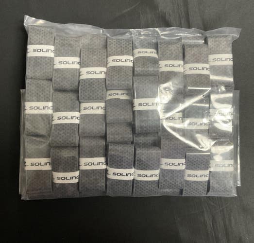 Solinco Tennis Overgrips 50 Pack (Dark Gray)