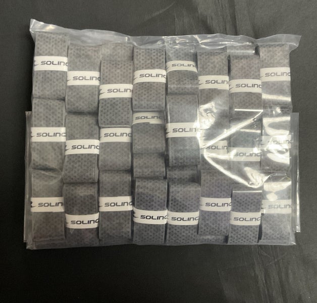 Solinco Tennis Overgrips 50 Pack (Dark Gray)