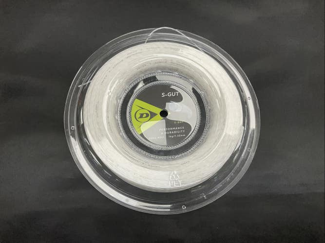 Dunlop S-Gut Performance And Durability 16G Tennis String Reel