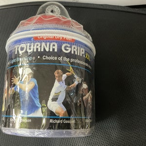 30 Pack of Tourna Grips Size XXL for Tennis Rackets Original Dry Feel Light Blue