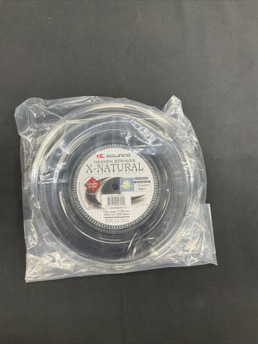 15L Gauge/1.35 mm - Solinco X-Natural Black - 656 Reel