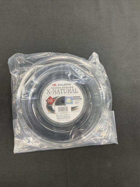 15L Gauge/1.35 mm - Solinco X-Natural Black - 656 Reel