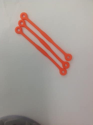 *NEW* Set Of 3 Silencer Orange Tennis Racquet Silicone Vibration Dampeners