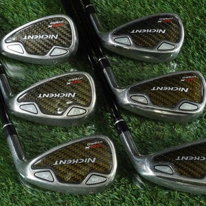 NICKENT 30X HYBRID IRONS SET JBH 6-10 + SW UST SR2 SPEED RATED R-LITE FLEX RH
