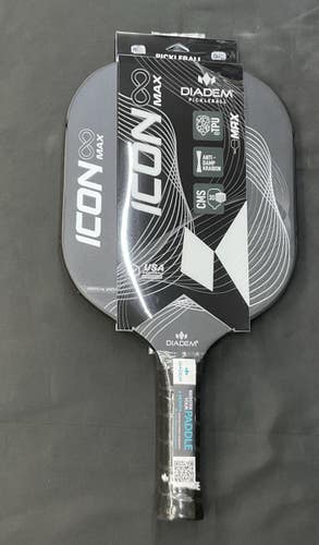 Diadem Icon Infinity Max Pickleball Paddle (White)