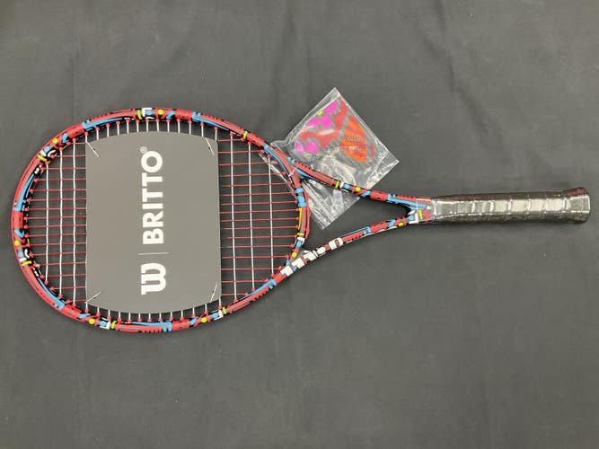 Grip Size 4 3/8 - Wilson v.13 Pro Staff 97 - BRITTO Hearts 2.0