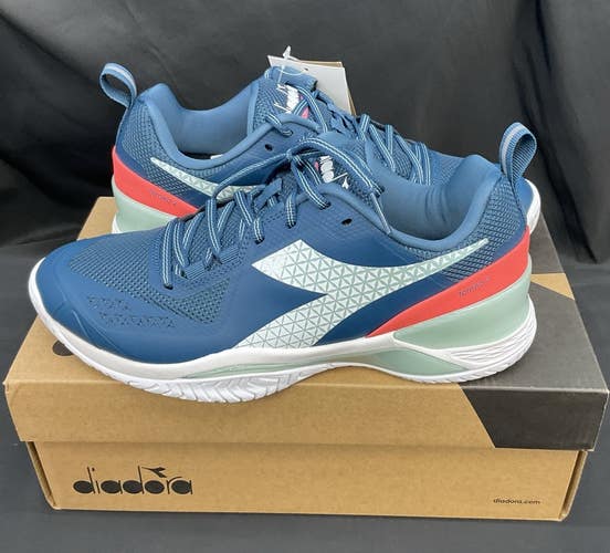 Diadora Womens BluShield Torneo 2 AG Size 8 Legion Blue/White/Surf SP
