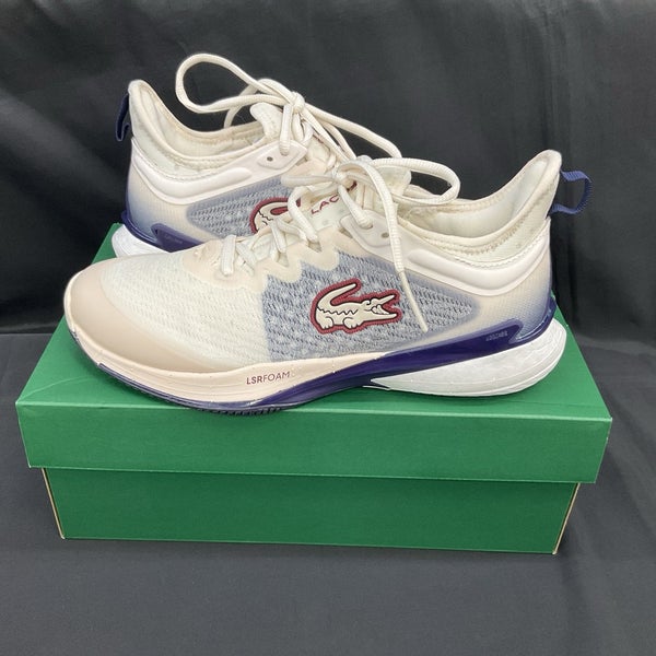 Lacoste Womens AG-LT23 LITE Size 10 Off WHT/NVY