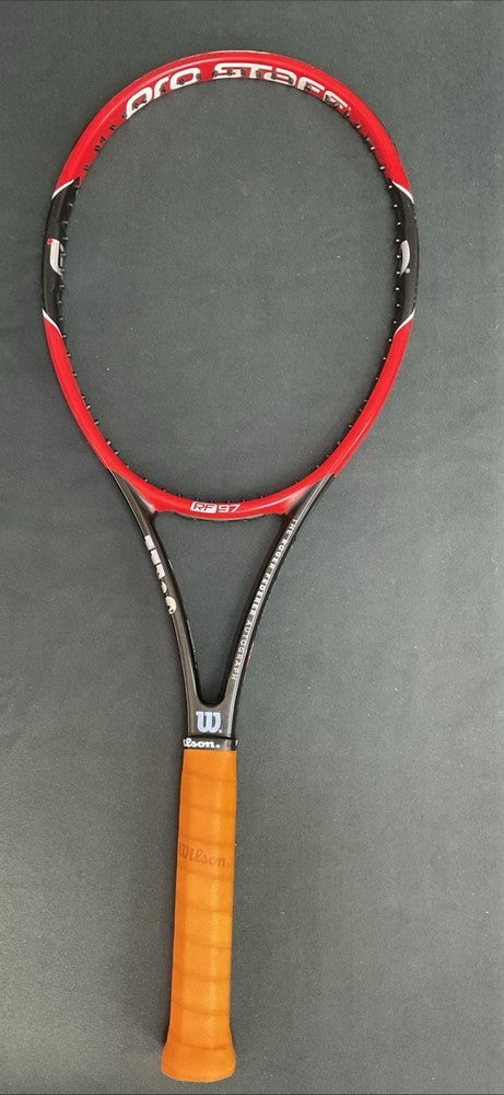 Wilson Pro Staff RF97 Autograph V12 Custom RED 4 3/8 Grip