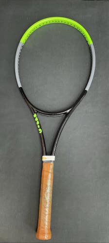 Extended Wilson Blade Pro V7 18x20  4 3/8 Grip 27.5 Leather Grip
