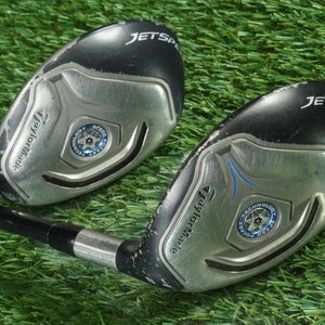TAYLORMADE JETSPEED HYBRIDS SET 3H, 4H 19 22 VELOX T GRAPHITE STIFF FLEX RH