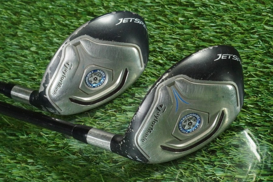 TAYLORMADE JETSPEED HYBRIDS SET 3H, 4H 19 22 VELOX T GRAPHITE STIFF FLEX RH