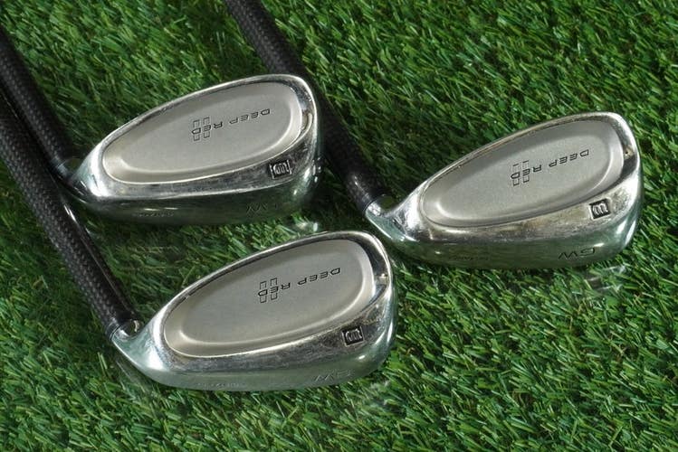 WILSON DEEP RED II WEDGES SET GW,SW,LW UST TRI-PLY .535 GRAPHITE STIFF FLEX RH