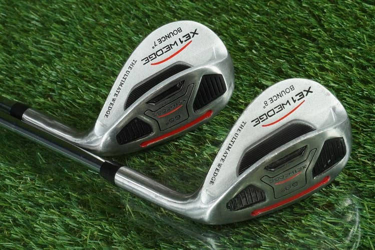XE1 WEDGES SET "THE ULTIMATE WEDGE" STEEL SHAFT RH 59 8 / 65 7 ~ LOOK!!
